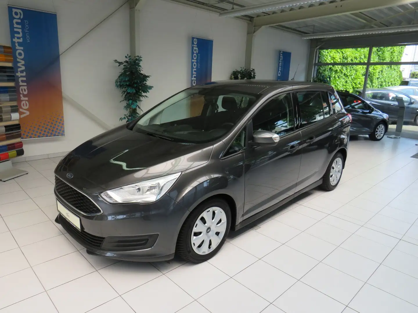 Ford Grand C-Max +7 Sitze+STANDHEIZUNG+125PS siva - 1