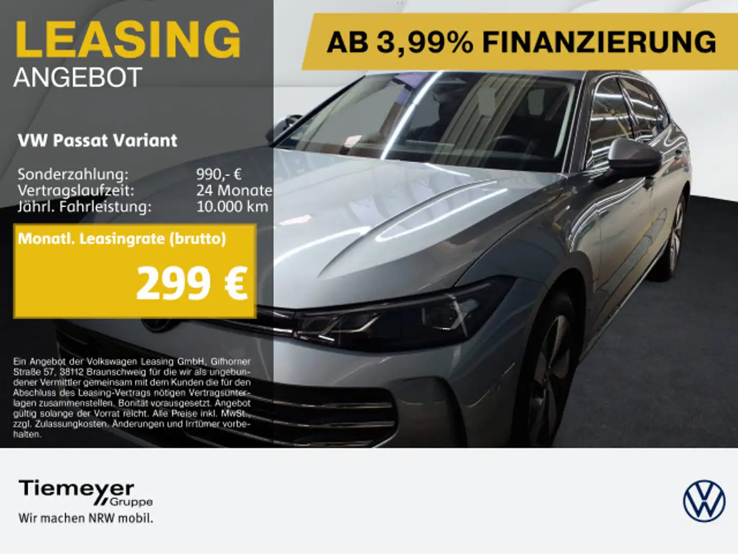 Volkswagen Passat Variant 1.5 eTSI DSG BUSINESS 360° AHK IQ Silber - 1