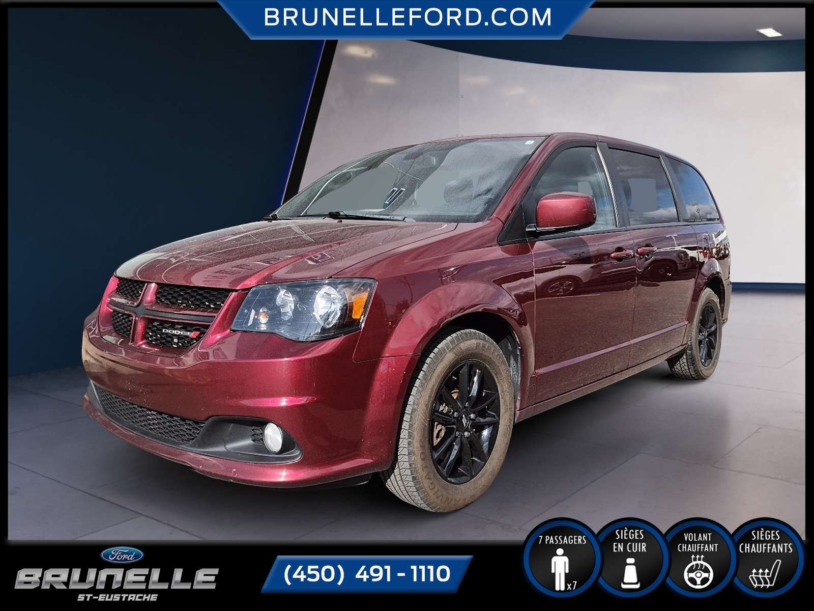 2020 Dodge Grand Caravan GT/CUIR/DVD TV/STOW&GO
