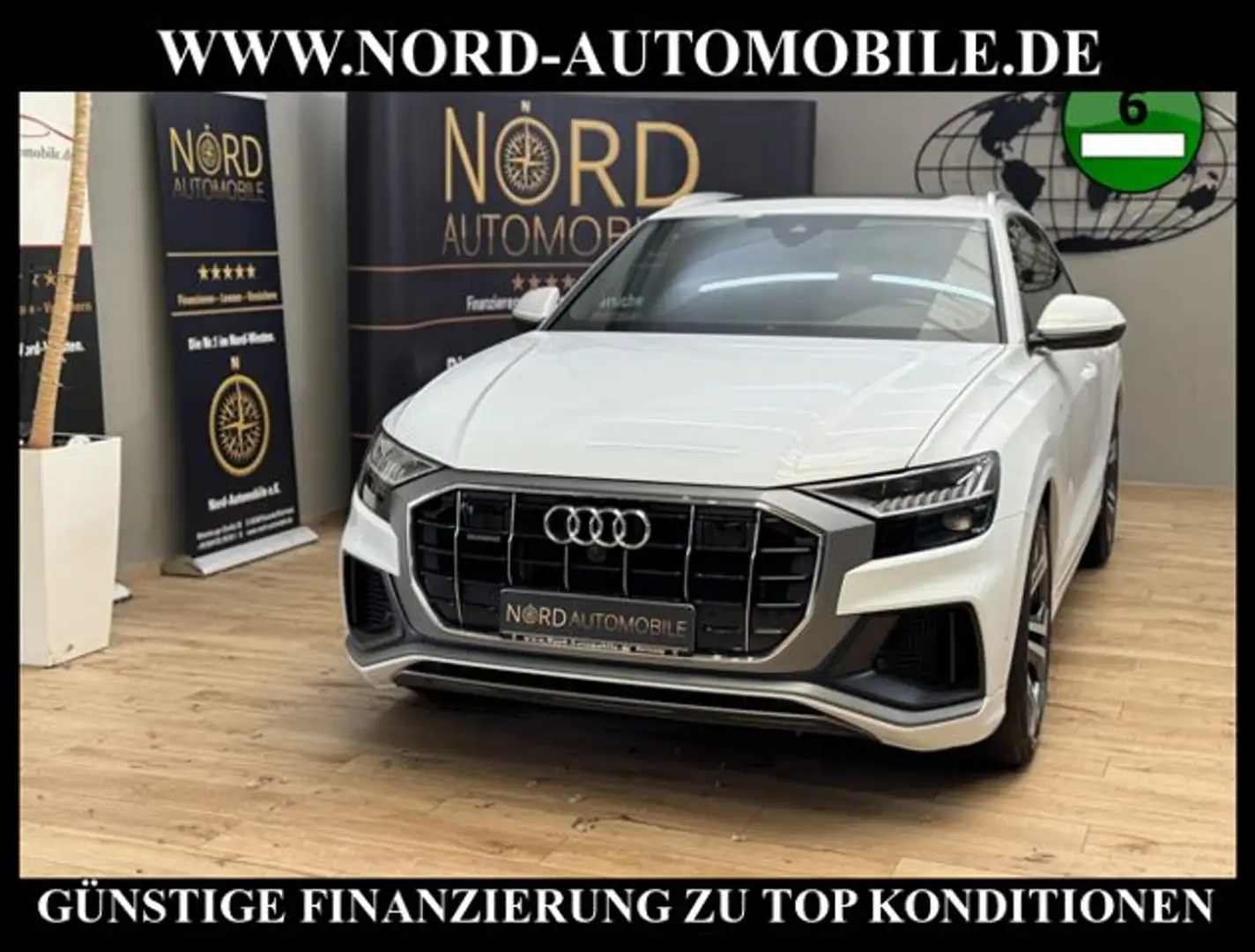 Audi Q8 55 TFSI QU.S-Line B&O/22/Pano/Luft/Matrix/ S-Line Beyaz - 1