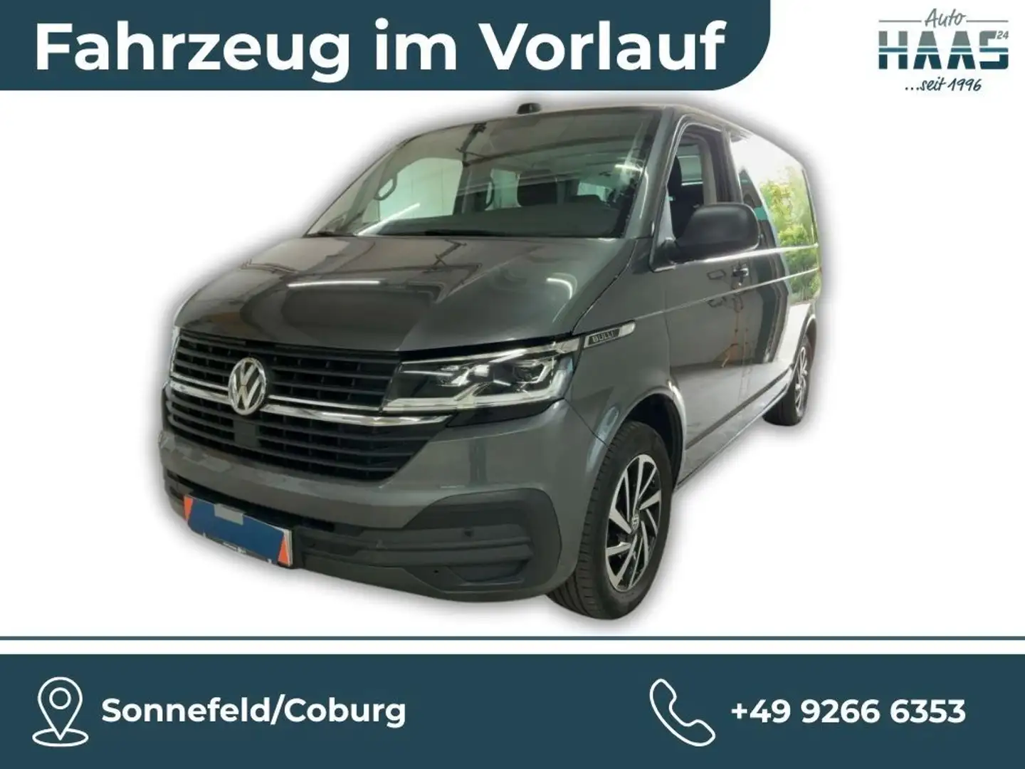 Volkswagen T6 Multivan T6.1 Multivan 2.0TDI DSG AHK*NAVI*LED*KAMERA*3xK Grijs - 1
