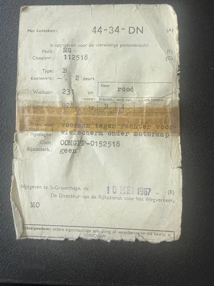 MGB 1.8 Roadster, foto 1