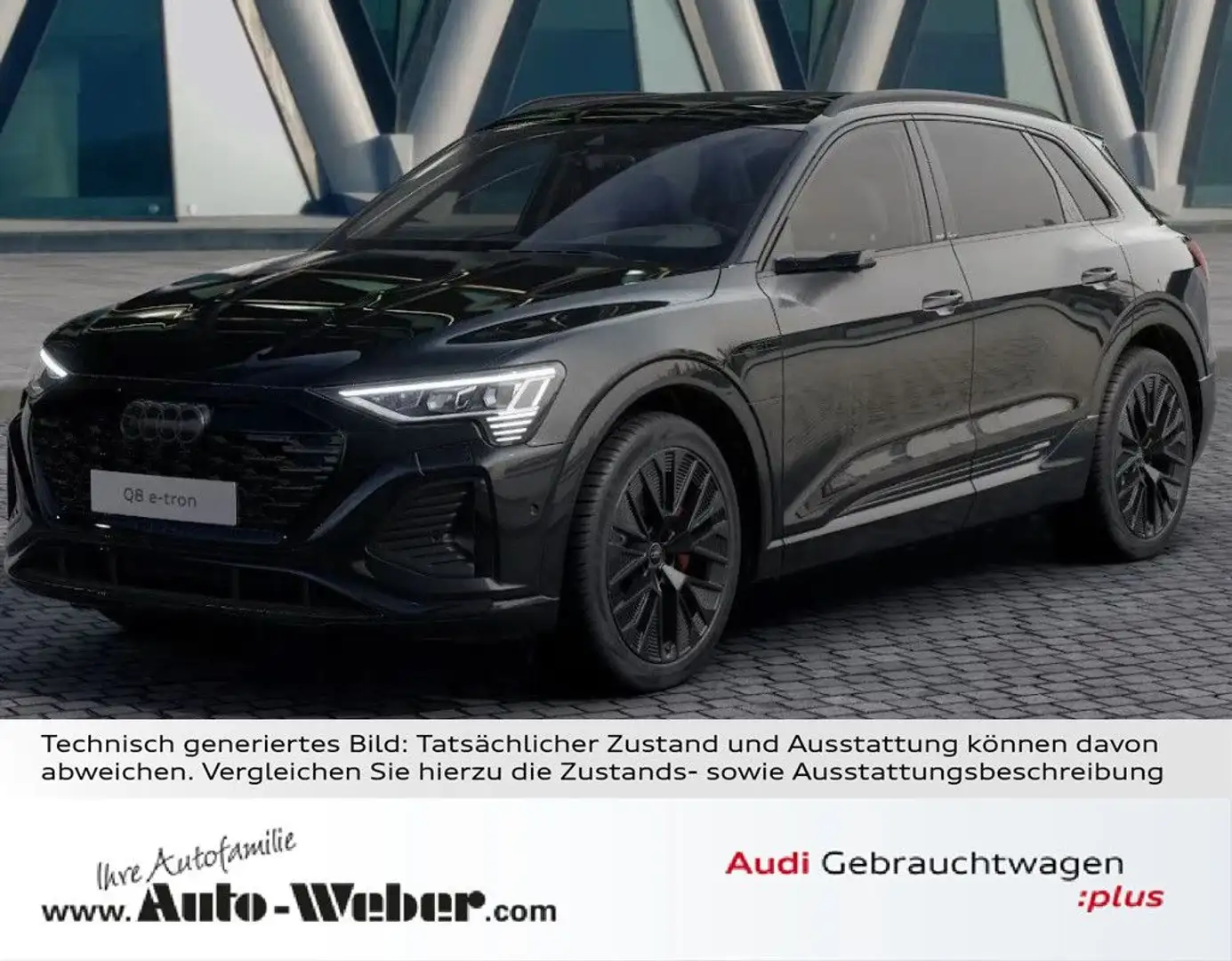 Audi Q8 e-tron 55 quattro S LINE edition BLACK STYLE Schwarz - 1