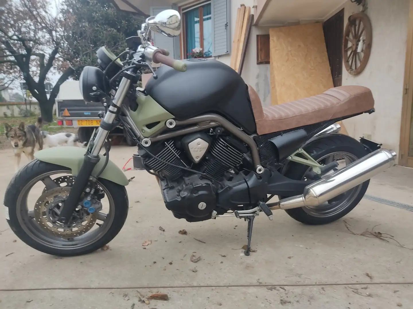 Yamaha BT 1100 Bulldog cafè racer Green - 1