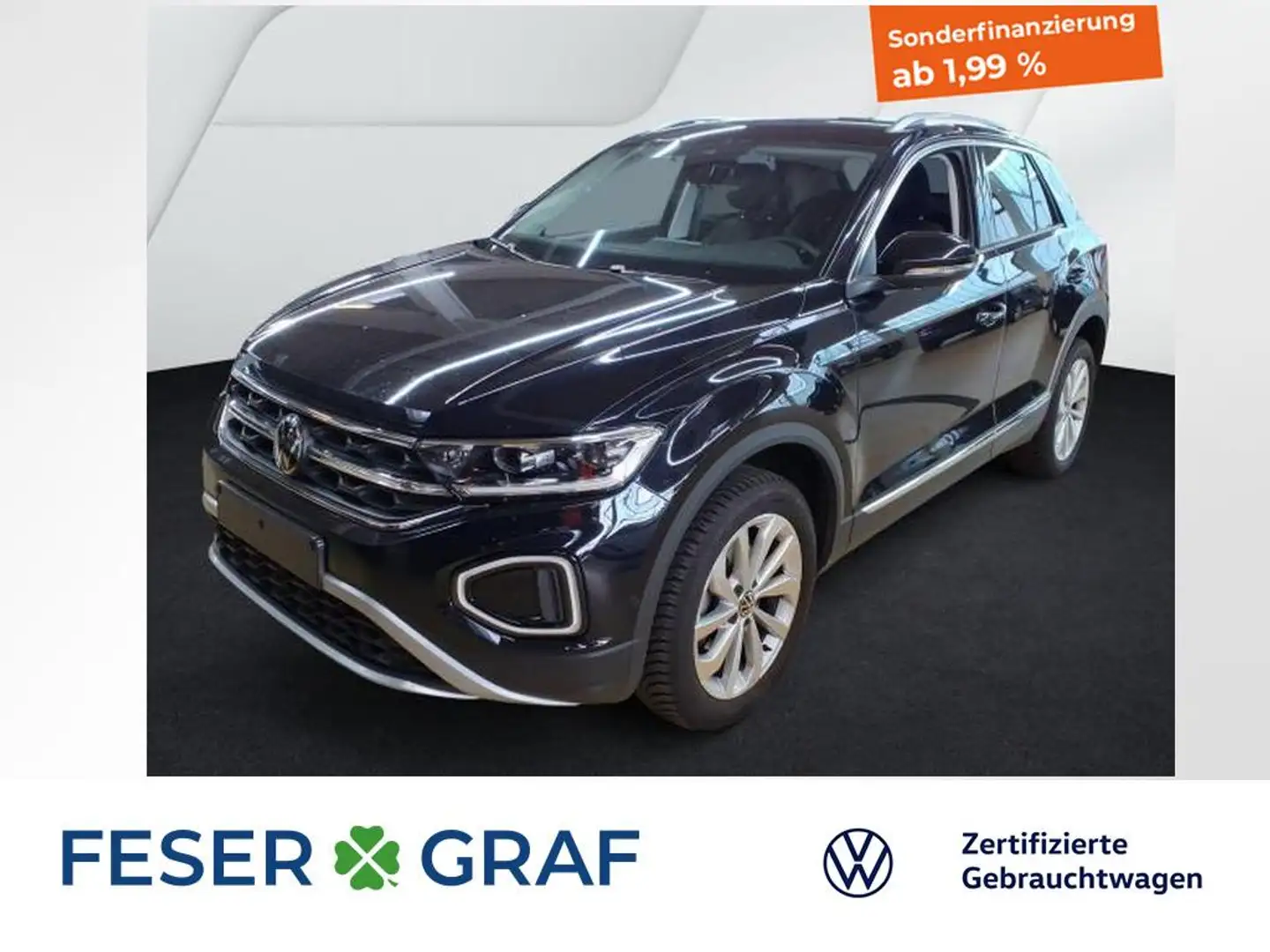 Volkswagen T-Roc Style 1.5 l TSI OPF 110 kW (150 PS) 7- Schwarz - 1