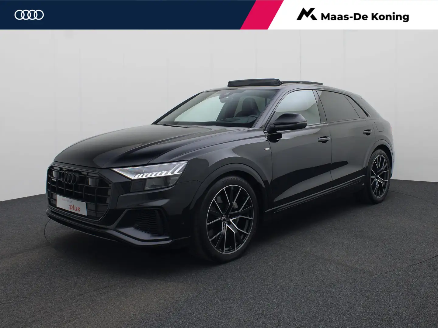 Audi Q8 55 TFSIe/381pk Quattro S Line · Panoramadak · B&O Zwart - 1