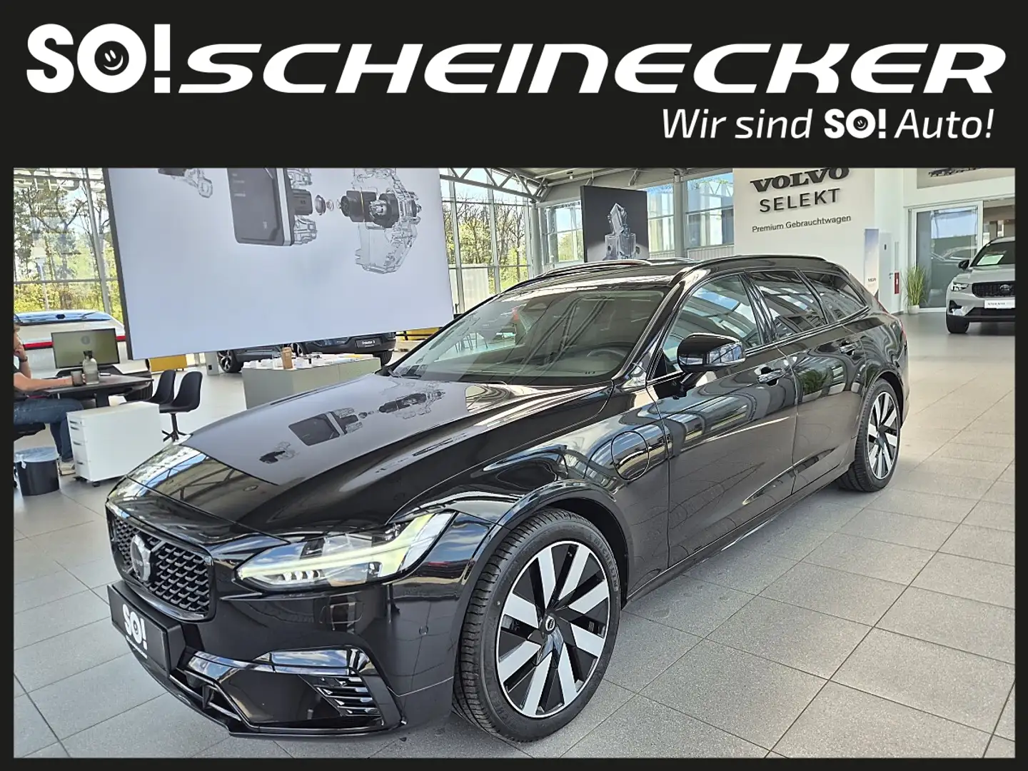 Volvo V90 T6 AWD Recharge PHEV Plus Dark Schwarz - 2