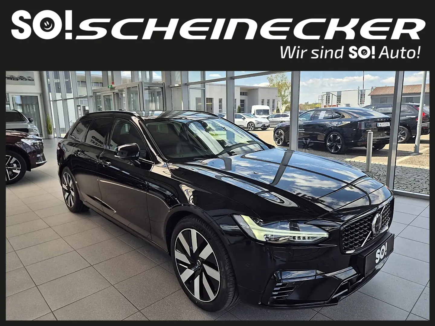 Volvo V90 T6 AWD Recharge PHEV Plus Dark Schwarz - 1