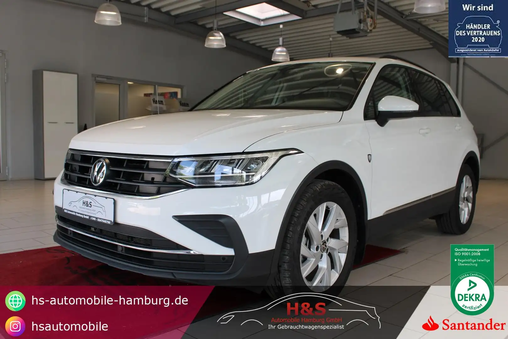 Volkswagen Tiguan 1.5 TSI Life Carplay*AHK Weiß - 1