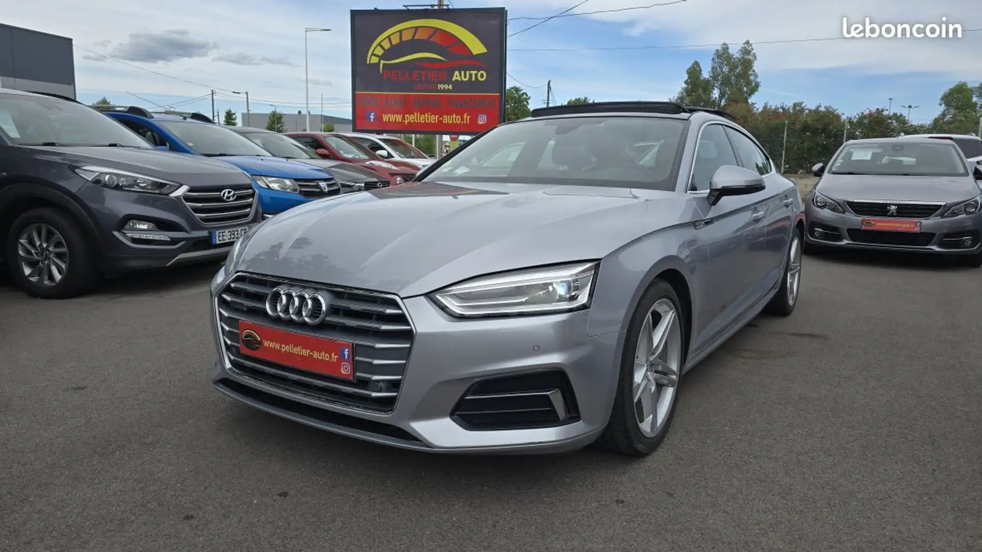 Audi A5 40 TDI 190 S tronic 7 Quattro line Gris - 1
