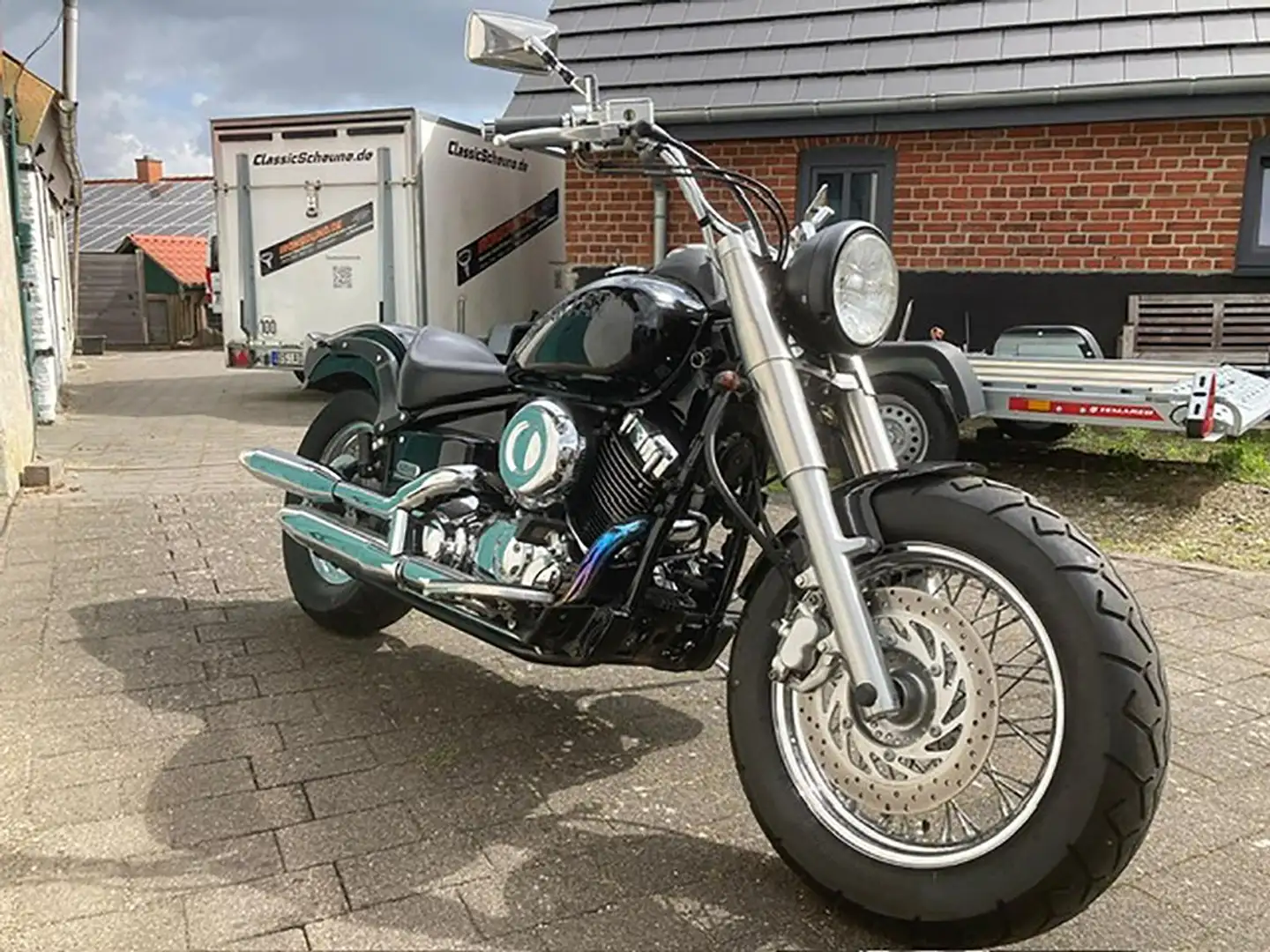 Yamaha XVS 650 Classic Black Roadkiller Umbau* 9850 km* wie neu* Negro - 2