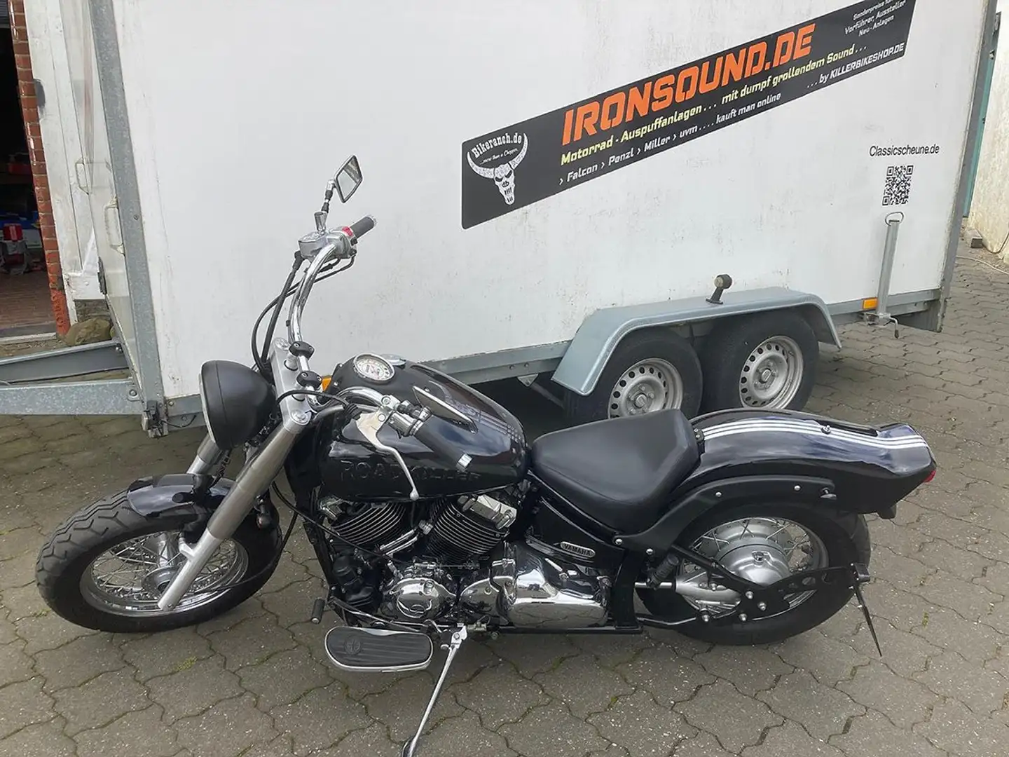 Yamaha XVS 650 Classic Black Roadkiller Umbau* 9850 km* wie neu* Negro - 1