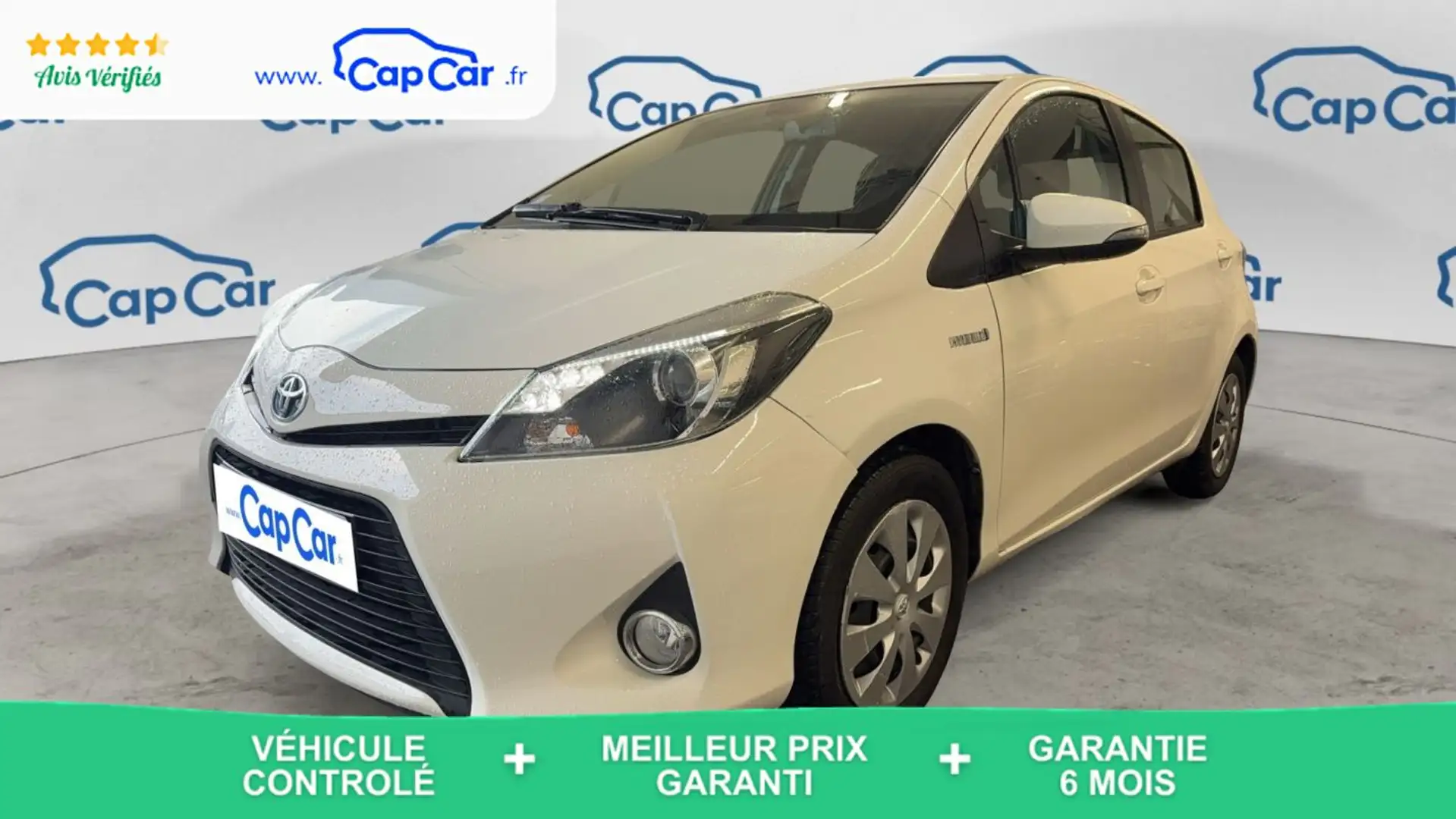 Toyota Yaris 1.5 VVTi Hybrid 100 E-CVT Dynamic Blanc - 1