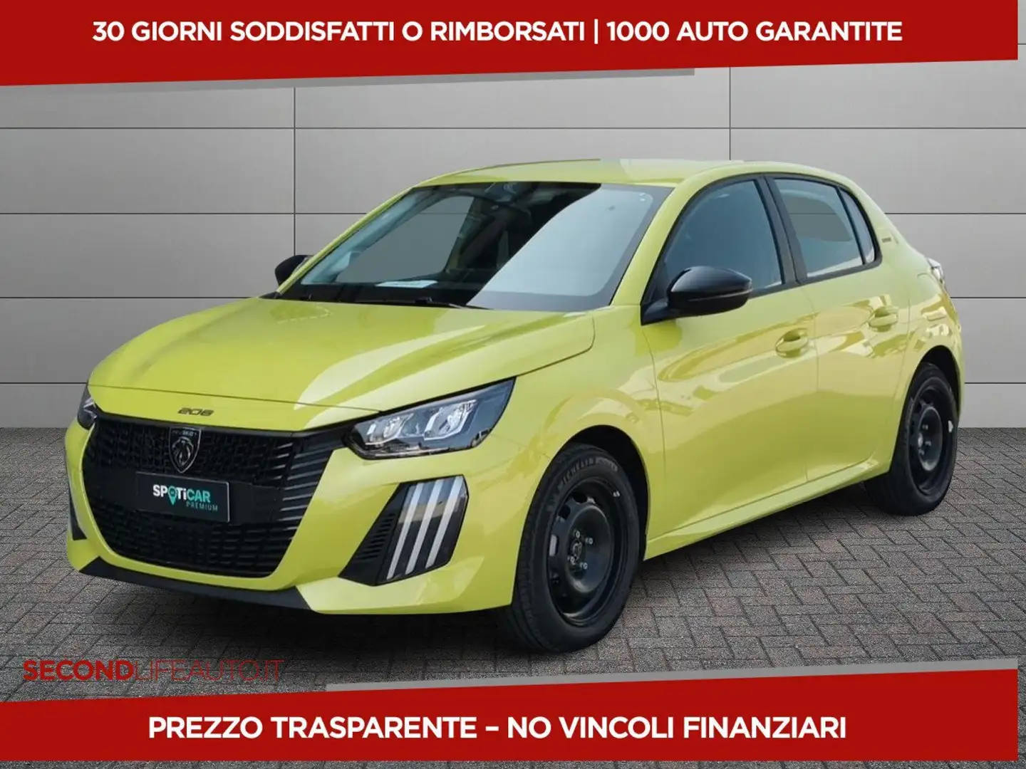 Peugeot 208 1.2 hybrid Style 110cv e-dcs 6 Giallo - 1
