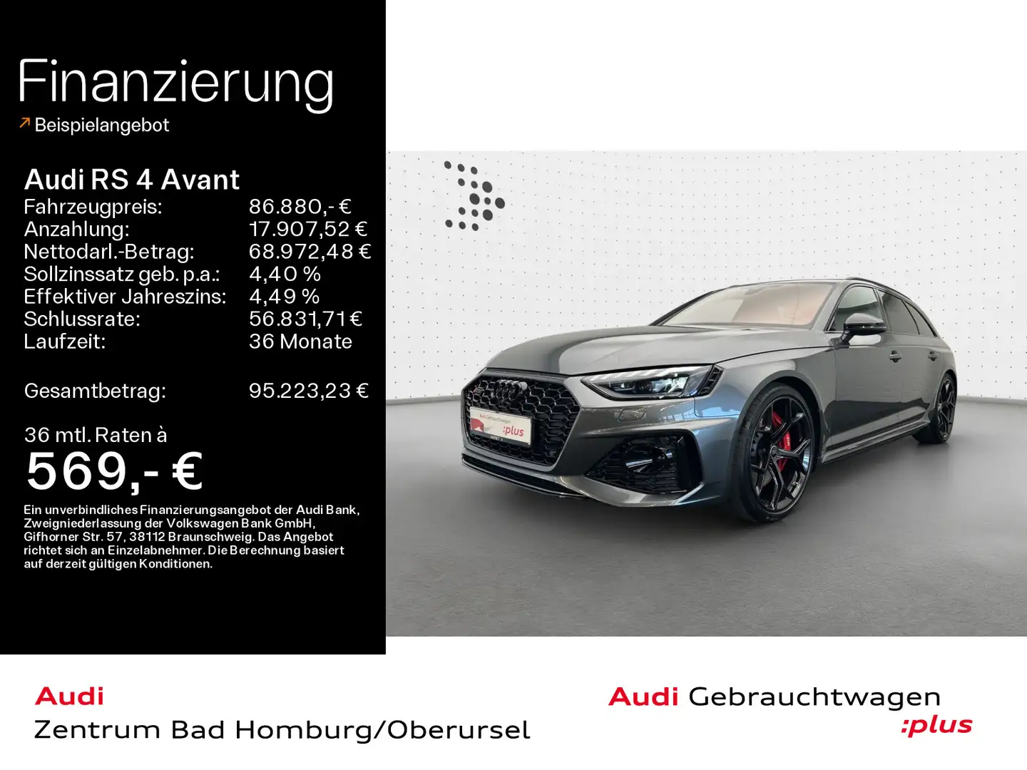 Audi RS4 quattro competition plus*Schalensitze Grau - 1