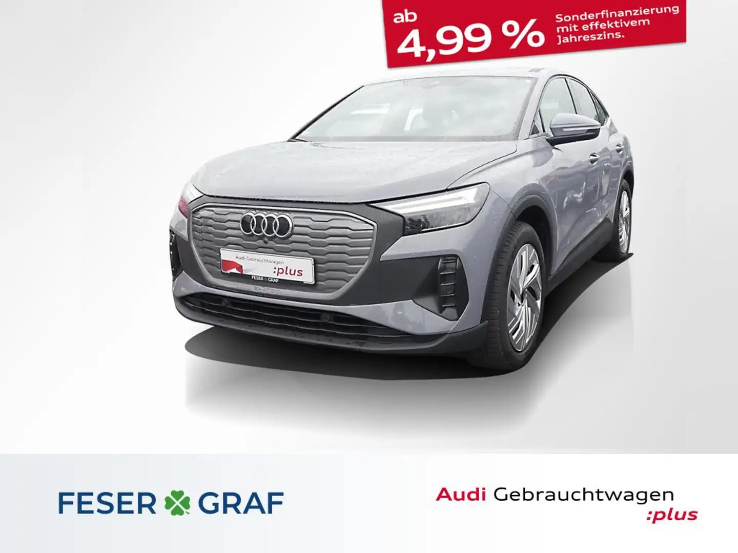 Audi Q4 e-tron Sportback e-tron 40 R-Kamera ACC PDC SHZ Gris - 1