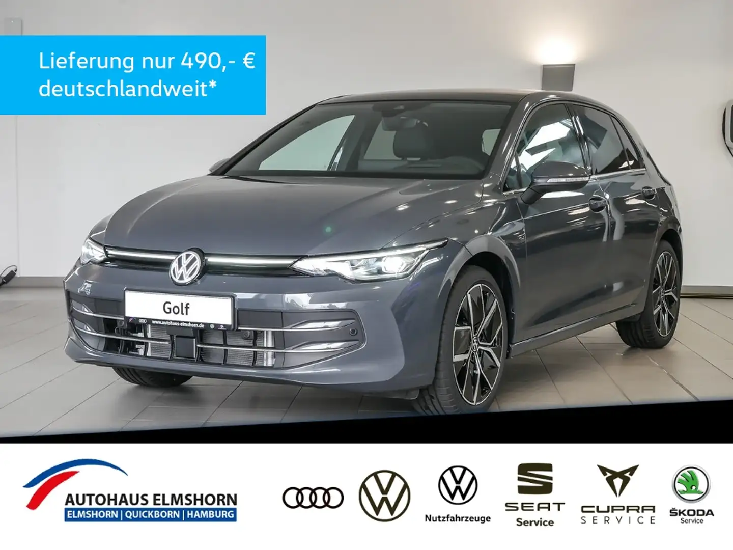 Volkswagen Golf EDITION 50 1,5 eTSI DSG PANO AHK HEAD KAM ACC LED Grau - 1