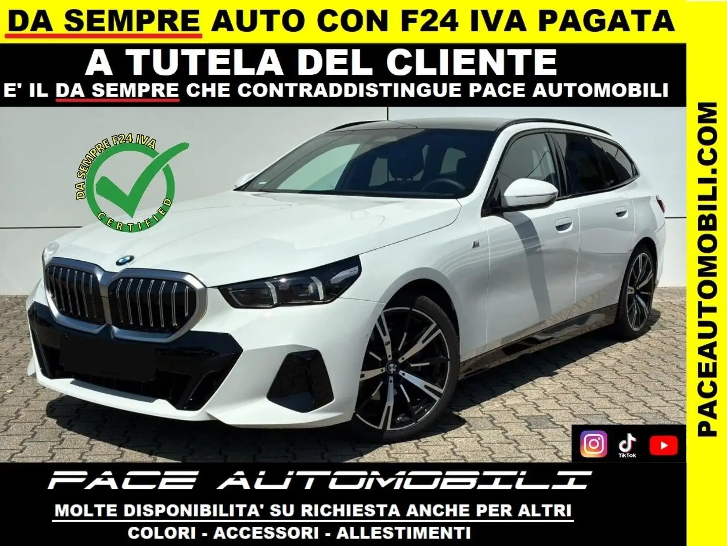 BMW 520 D MSPORT M-SPORT M SPORT PRO TETTO PDC KAMERA NAVI Bianco - 1