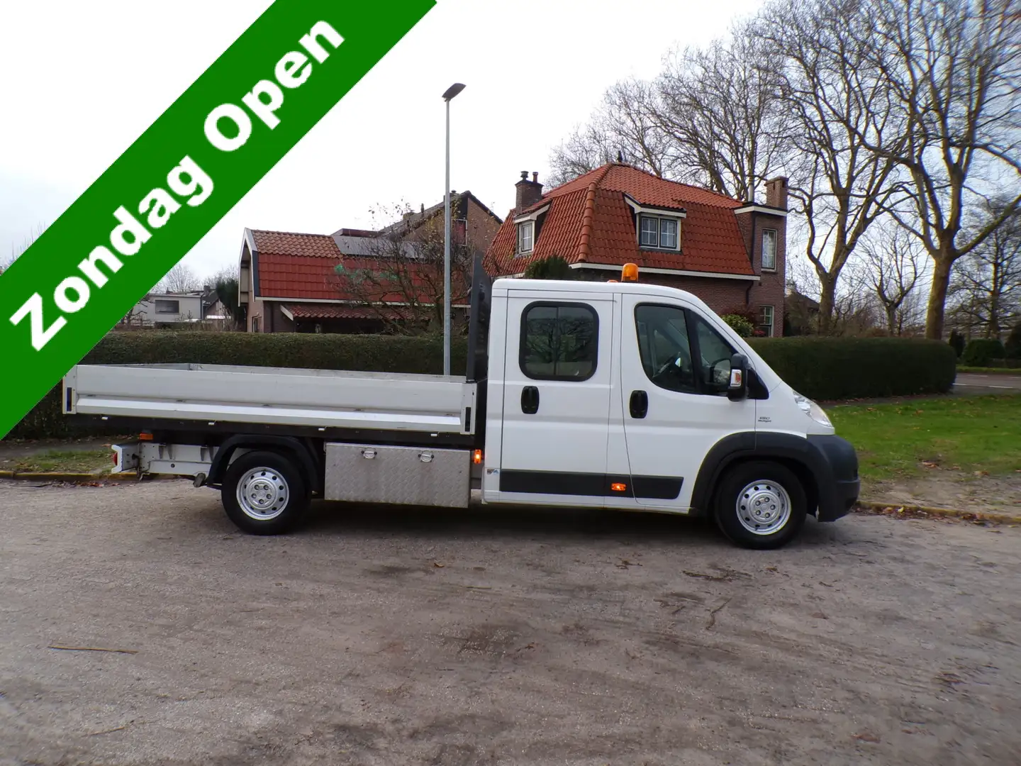 Fiat Ducato 3.0 MultiJet Dubbel Cabine 7-Pers Openlaadbak 177 Wit - 1