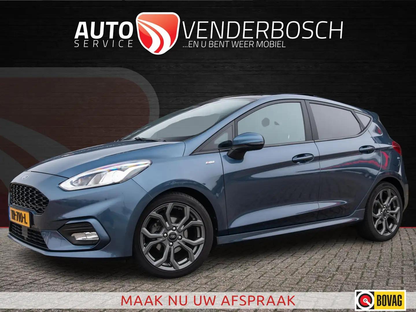 Ford Fiesta 1.0 EcoBoost ST-Line 100pk | ALLE OPTIES | Pano | Azul - 1