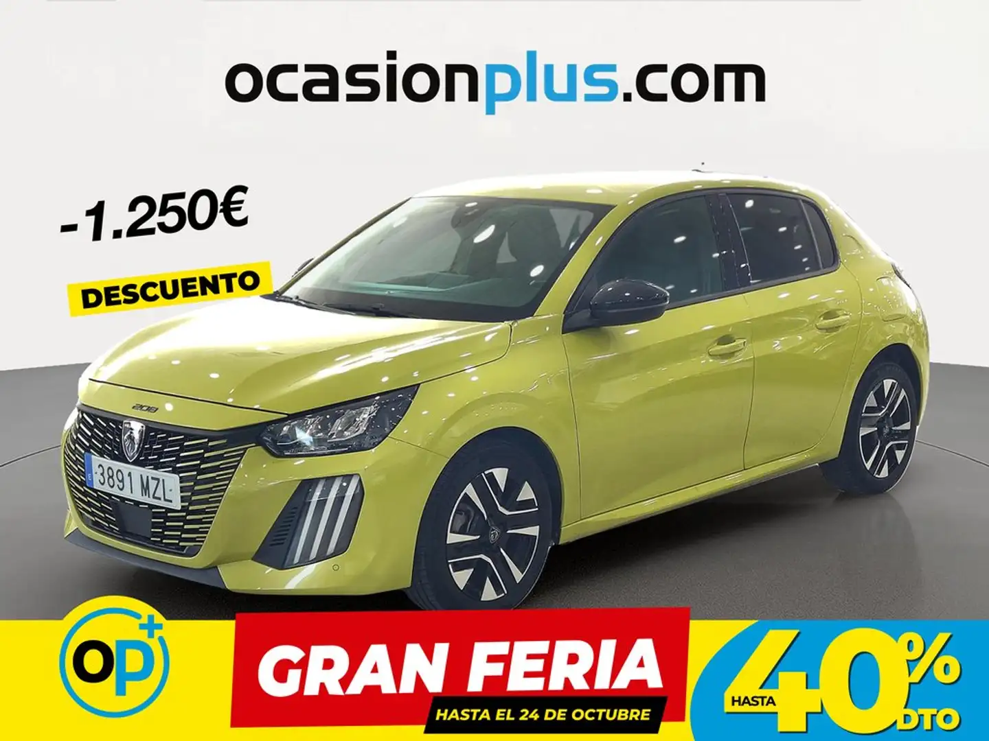 Peugeot 208 1.2 Puretech S&S Allure 100 Amarillo - 1