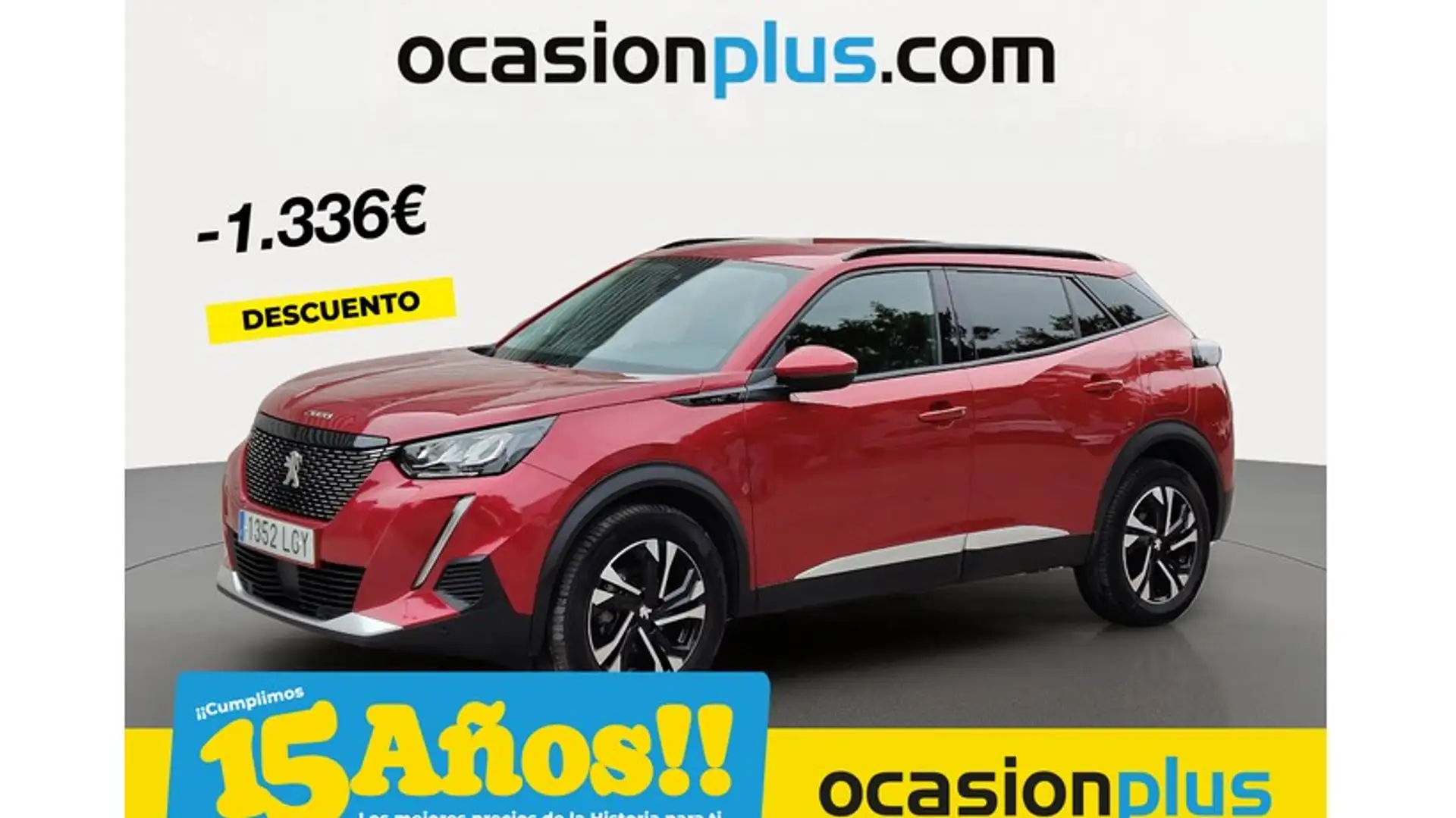Peugeot 2008 1.2 PureTech S&S Allure EAT8 130 Rood - 1