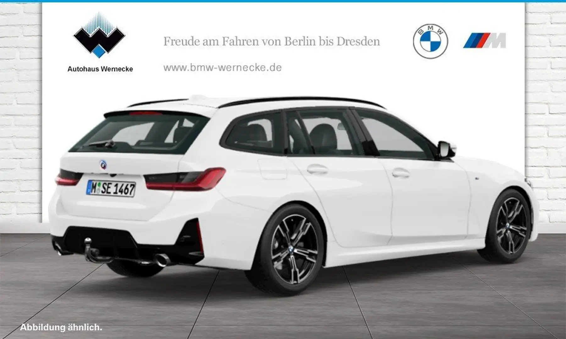 BMW 318 d Touring M Sportpaket HiFi DAB LED AHK Shz Weiß - 2