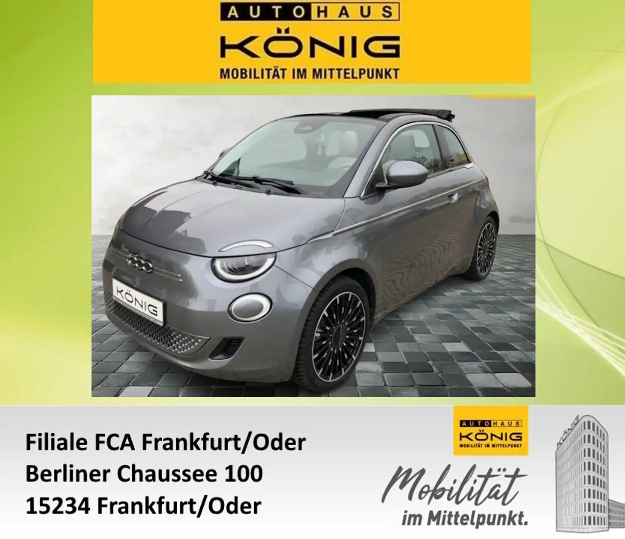 Fiat 500 Cabrio ""la Prima"" Grau - 1