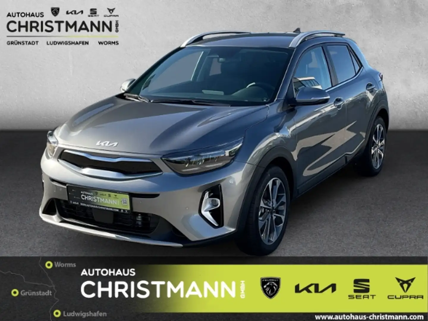 Kia Stonic PLATINUM EDITION DCT 48V MILD-HYBRID *RÜCKFAHRKAME Grau - 1