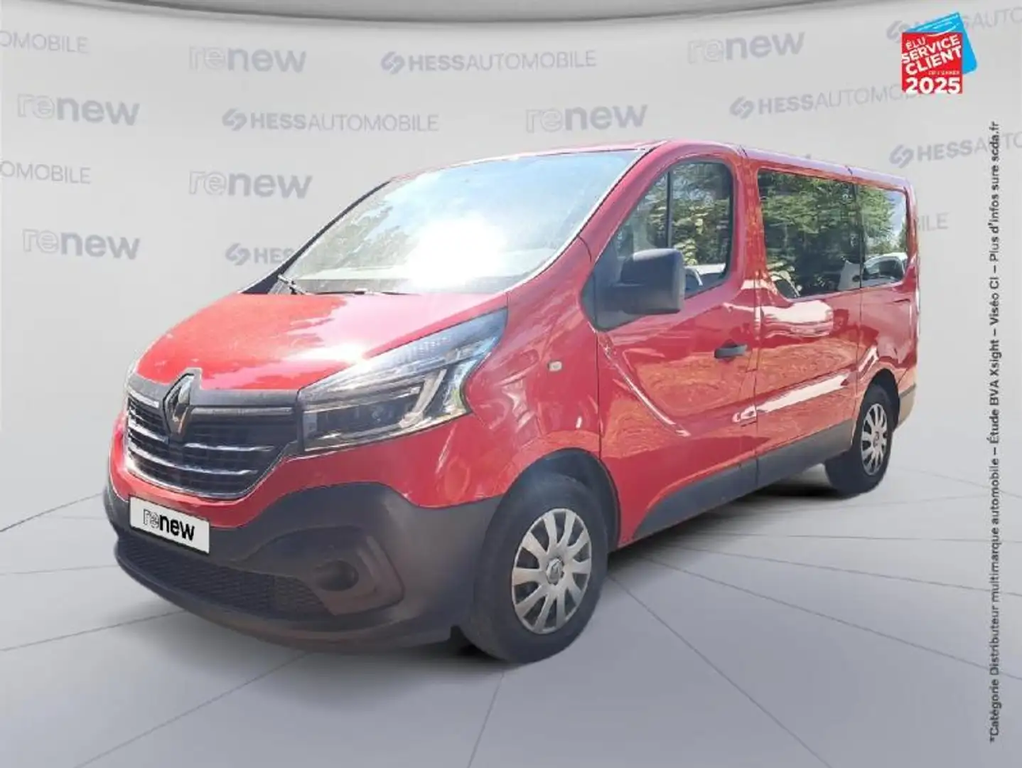 Renault Trafic L1 2.0 dCi 120ch S/S Zen 8 places Rouge - 1