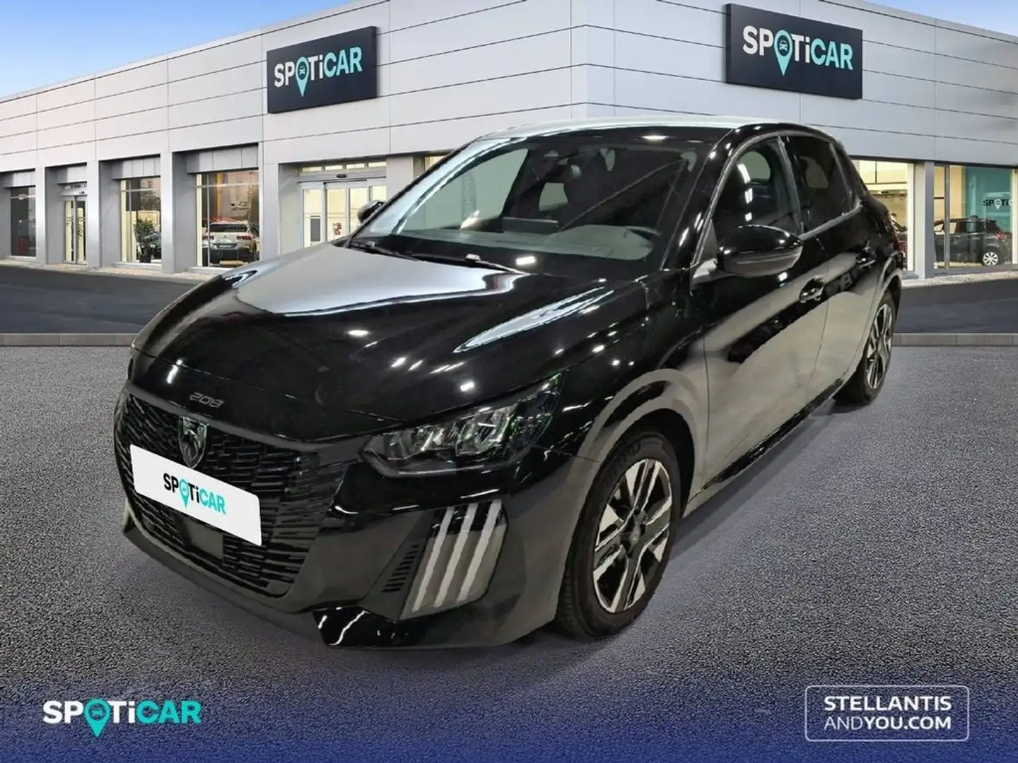 Peugeot 208 1.2 Hybrid Allure e-DCS6 100 Schwarz - 1