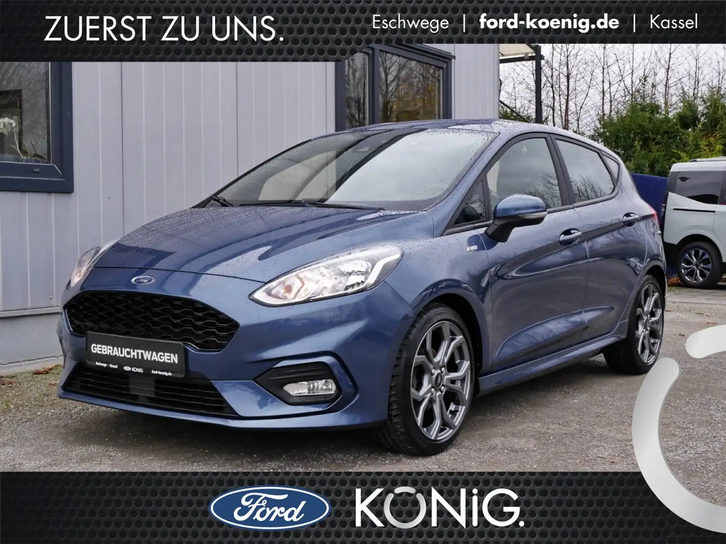 Ford Fiesta ST-Line 1.0 EB Winter-Pkt+Navi+ParkPilot Klima Blau - 1