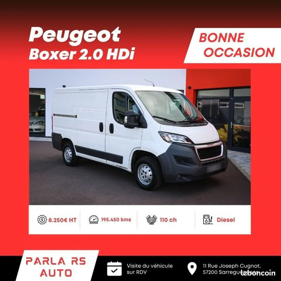 Peugeot Boxer Avant garde Ã©dition 2.0 HDi 110ch L1H1