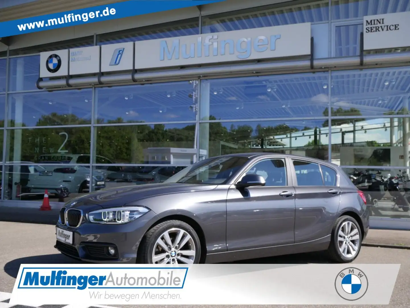BMW 116 d Advantage Tempomat Sitzheiz. PDC AHK 17" LED Grigio - 1