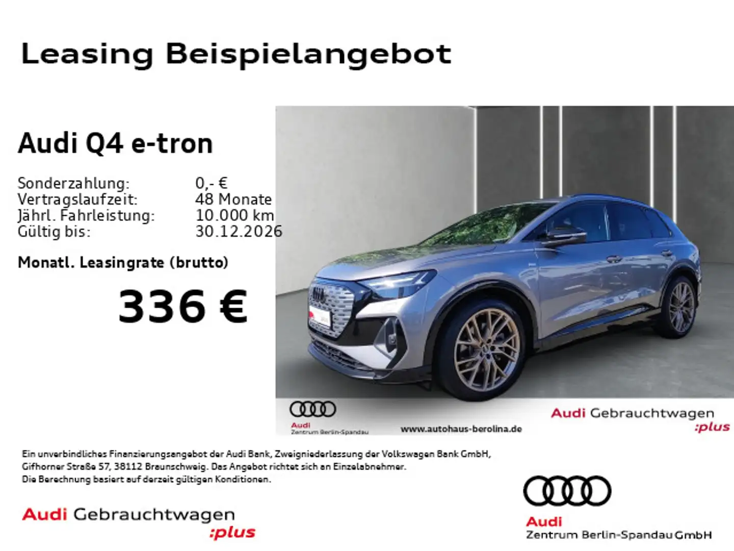 Audi Q4 e-tron 40 S line *MATRIX*NAV+*Opt.-Schwarz+* Grau - 1
