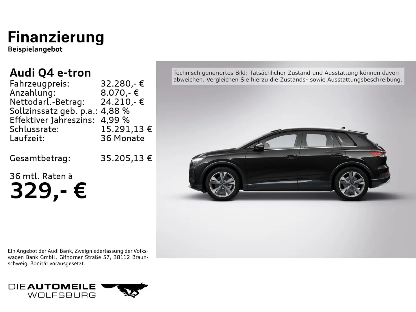 Audi Q4 e-tron Q4 45 e-tron quattro LED/Sportsi/Tempo Schwarz - 2