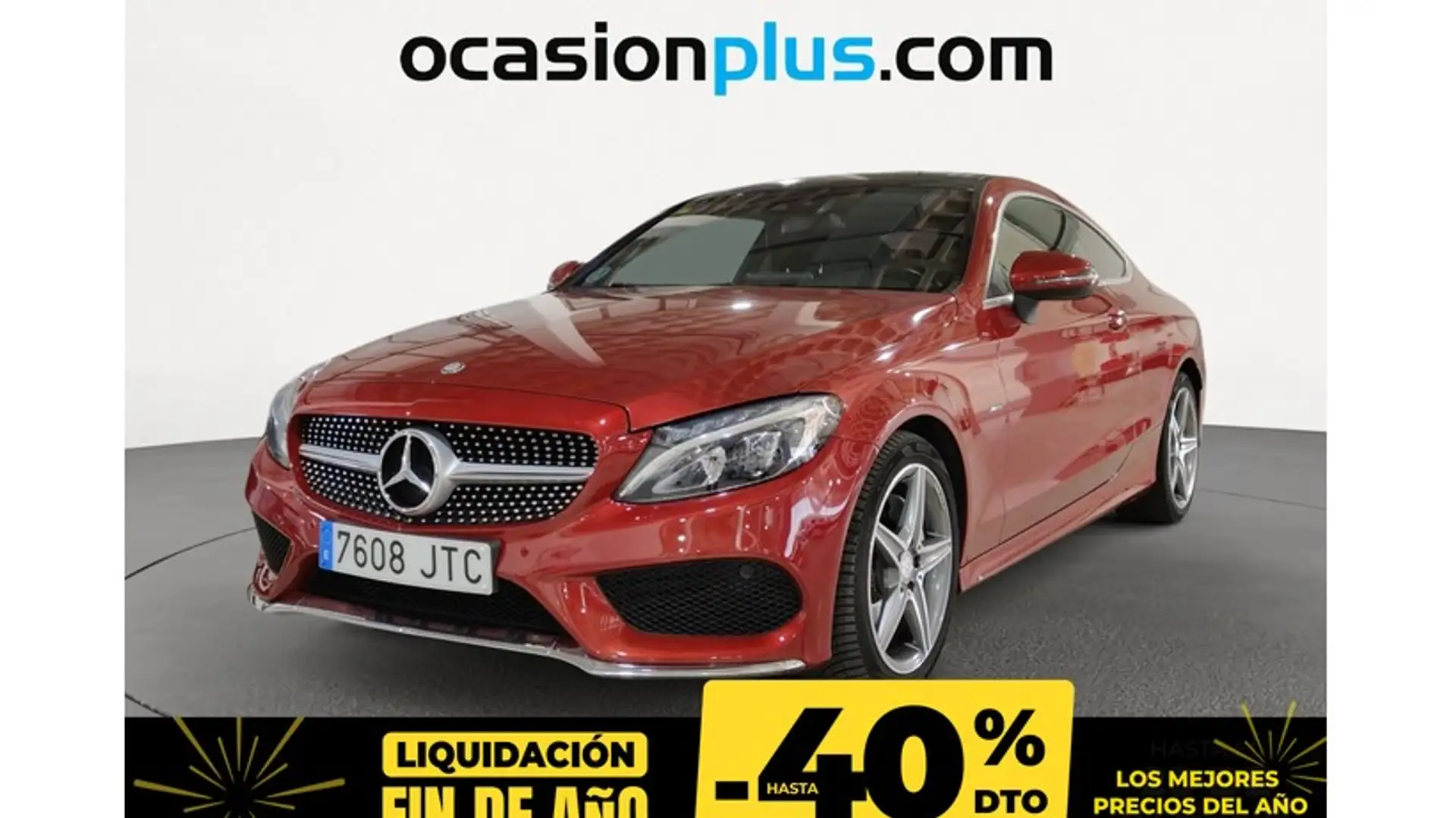 Mercedes-Benz C 220 Coupé 220d Rojo - 1