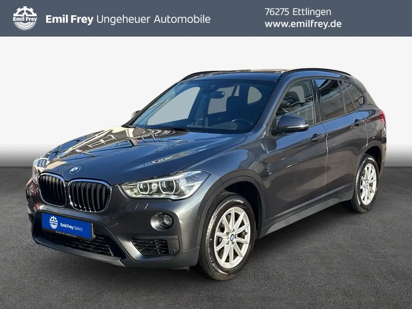 BMW X1 xDrive25i Aut. Adv., Panoramadach, LED Grau - 1