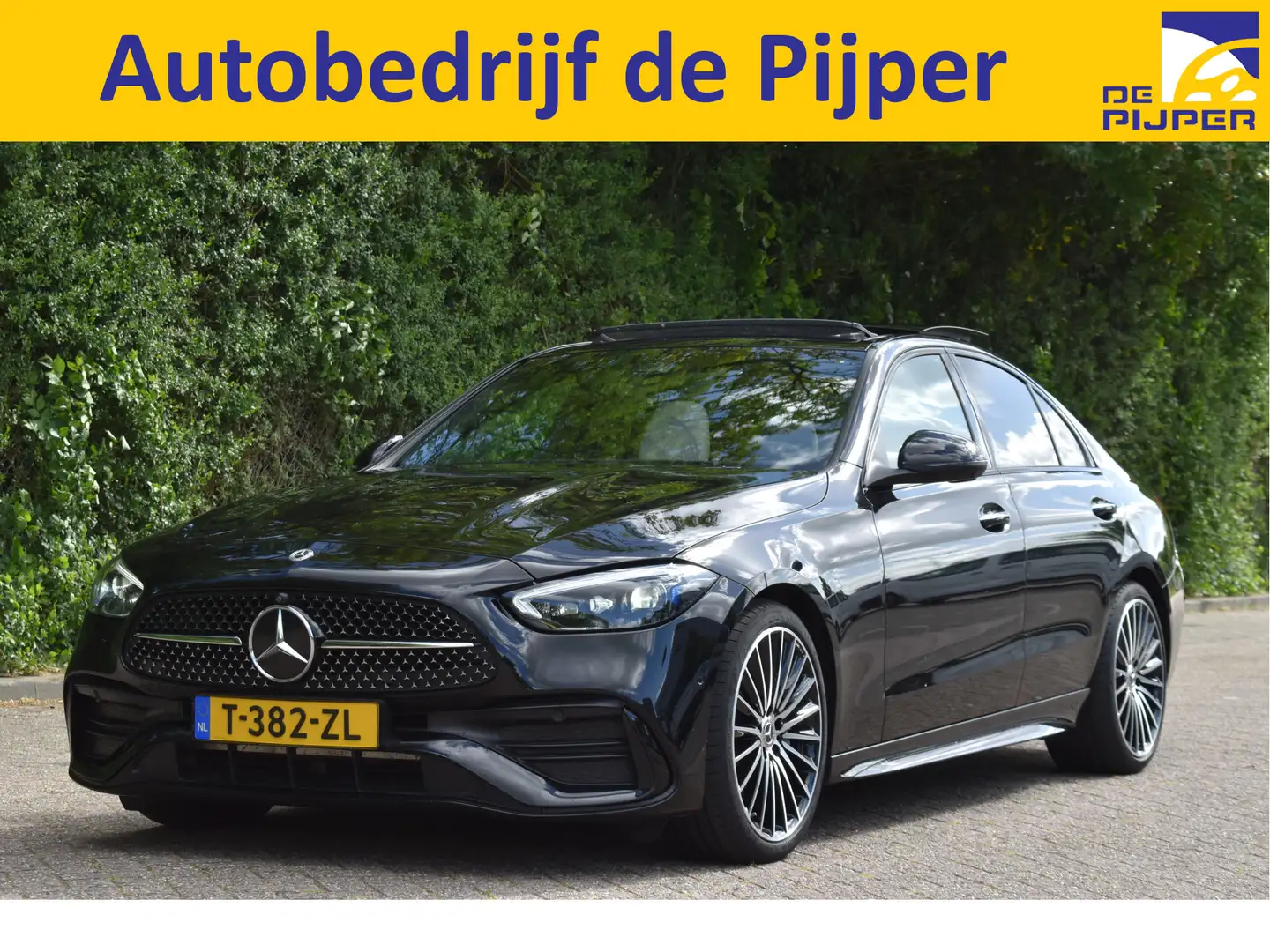 Mercedes-Benz C 200 AMG Line | NL-Auto | Open dak | HUD | 360 gr.camer Noir - 1