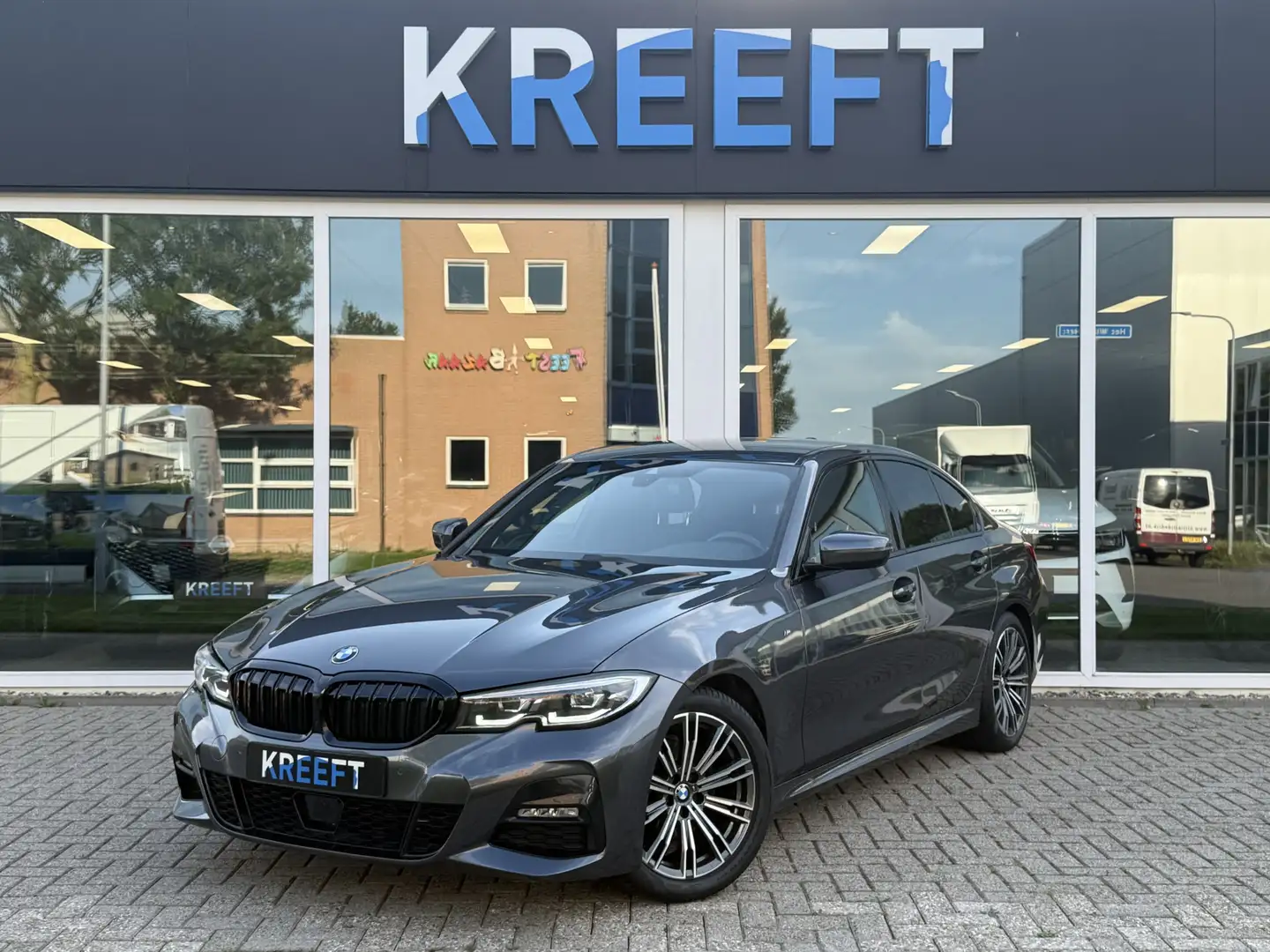 BMW 320 3-serie 320i High Executive M Sport Gris - 1