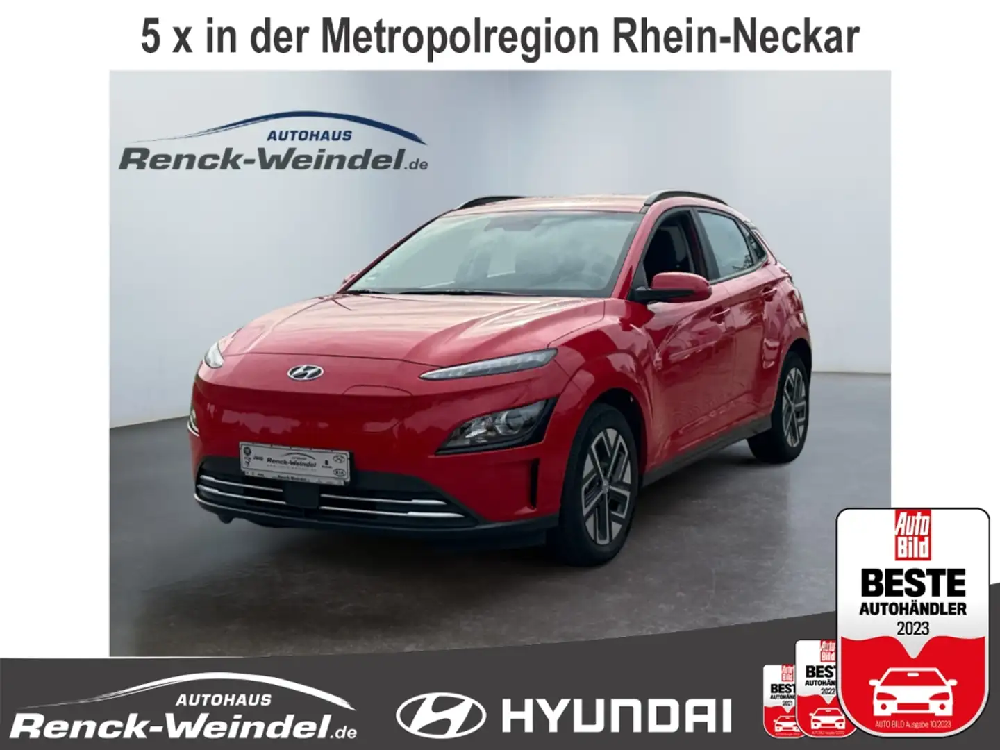 Hyundai KONA Select ACC Apple CarPlay Android Auto Klimaautom F Rouge - 1