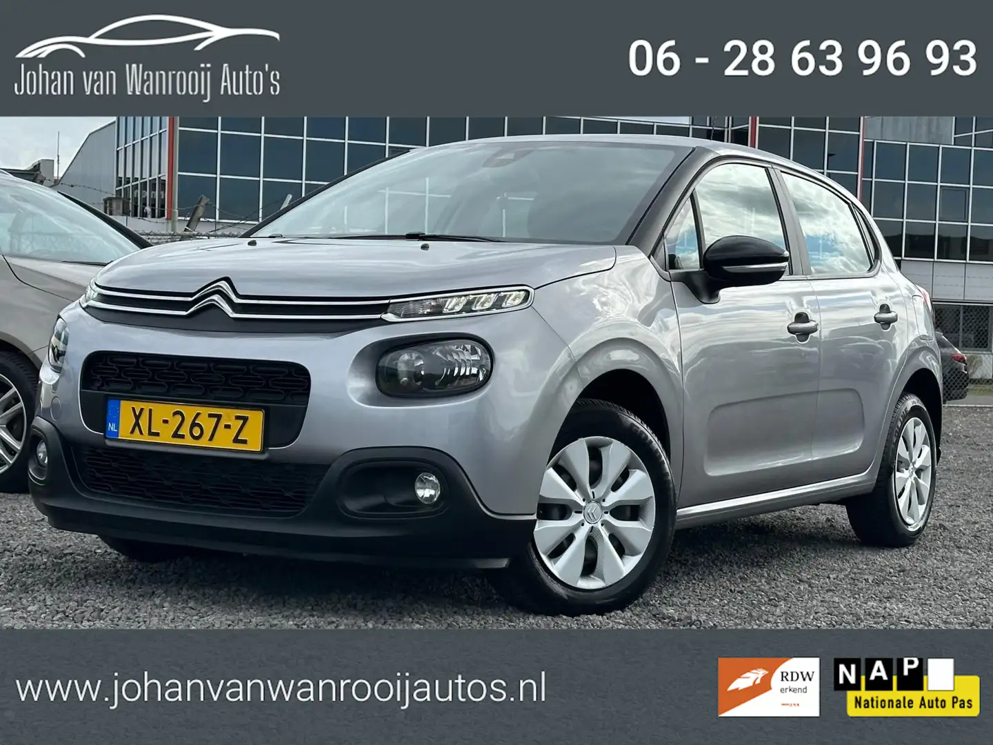 Citroen C3 1.2 PureTech S&S Feel/AIRCO/NAVI/NW APK Gris - 1