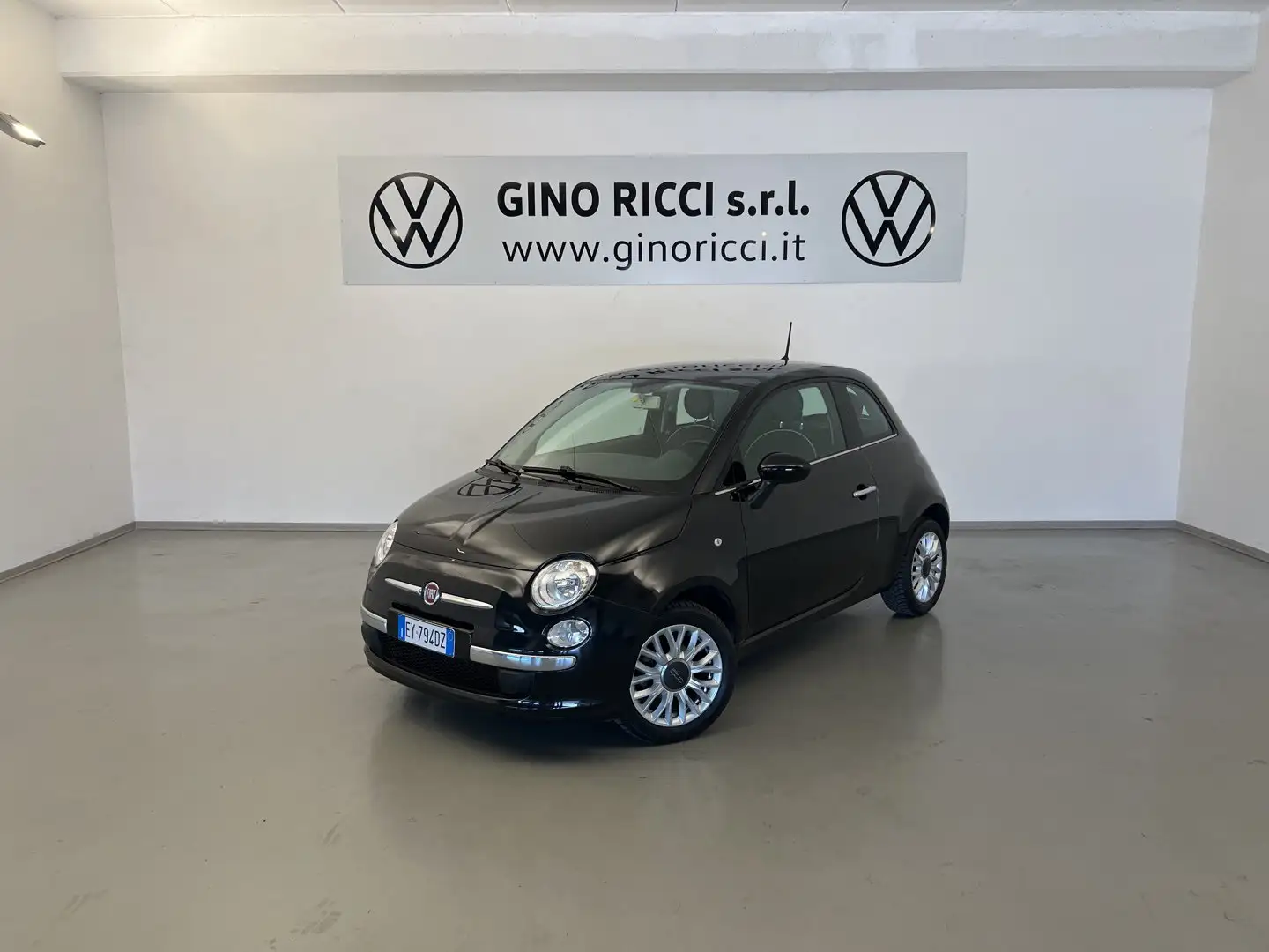 Fiat 500 1.2 Lounge DISTRIBUZIONE+TG+GOMME APPENA FATTI Zwart - 1