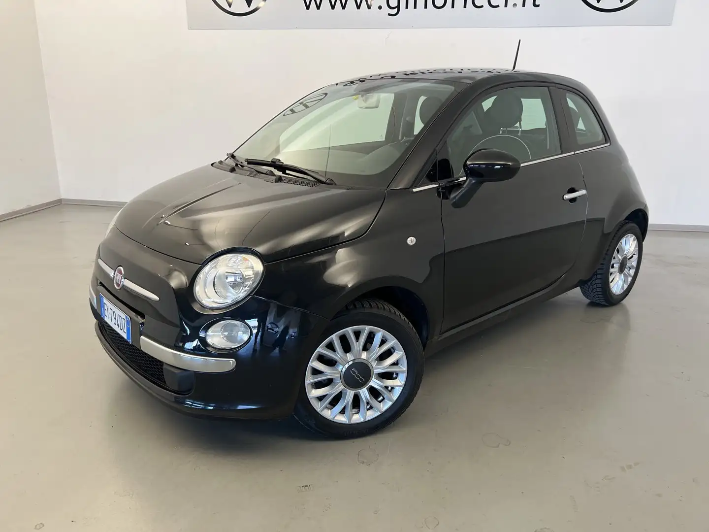 Fiat 500 1.2 Lounge DISTRIBUZIONE+TG+GOMME APPENA FATTI Zwart - 2