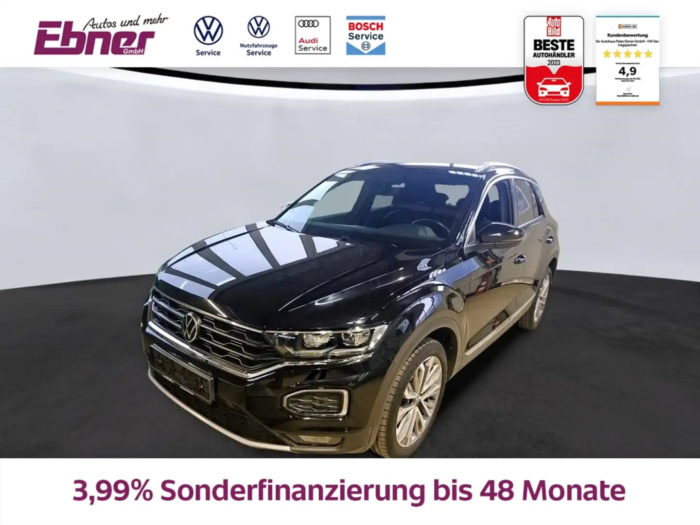 Volkswagen T-Roc SPORT 1.5TSI DSG AHK+KAMERA+ACC+el.KLAPPE+ Schwarz - 1