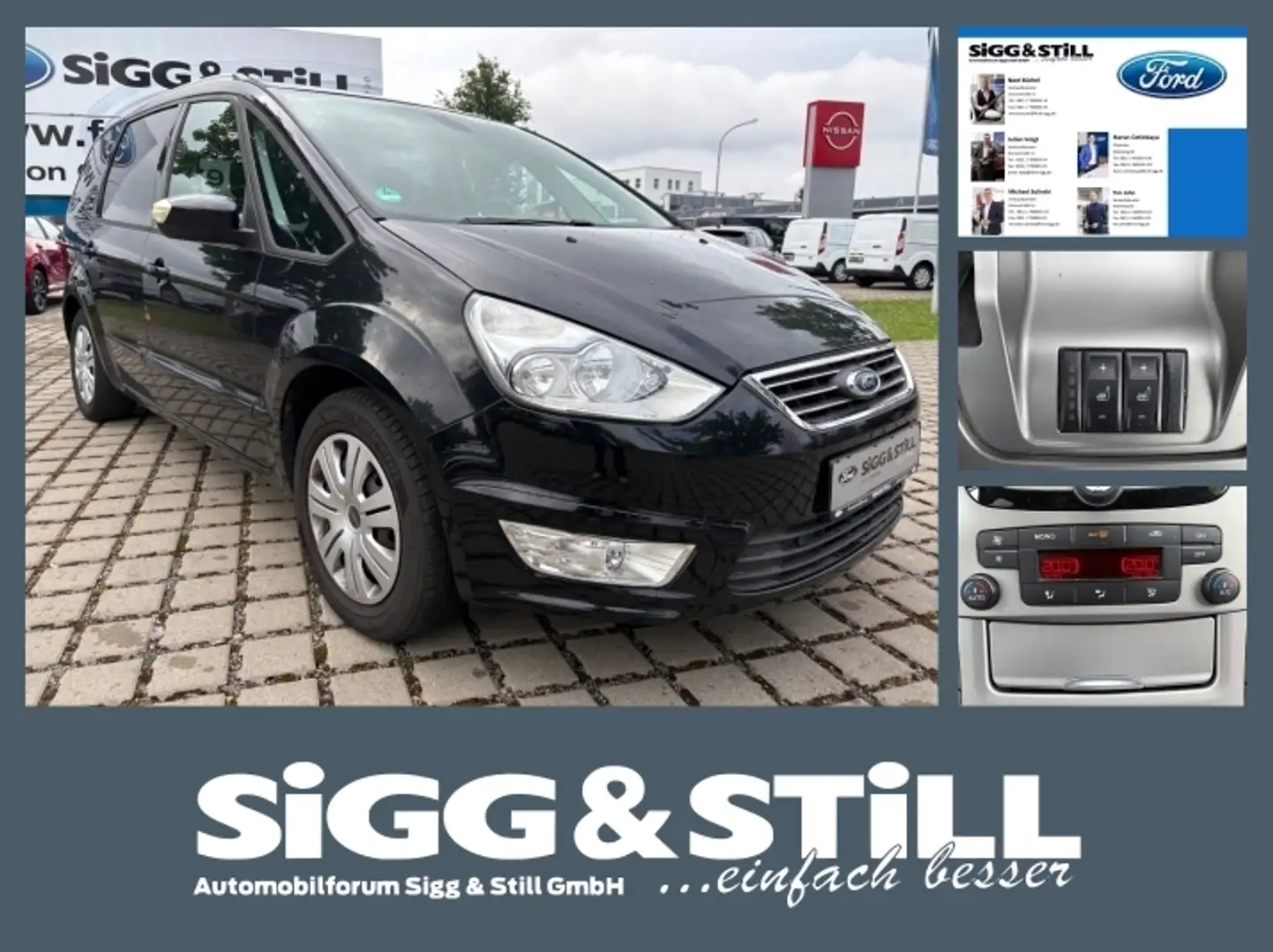 Ford Galaxy 2.0 Trend *7-SITZER* *KLIMAAUT*SHZ*PDC*TEMP* Noir - 1