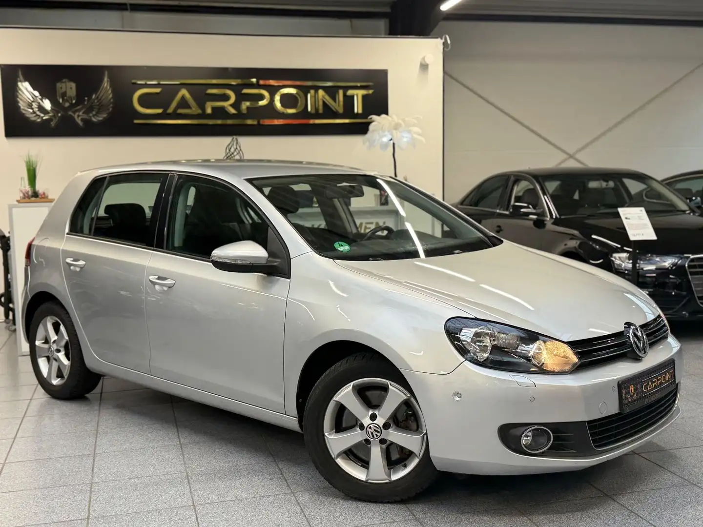 Volkswagen Golf VI 1.4 TSI Highline /Vollleder/PDC/SHZ/BT Zilver - 2