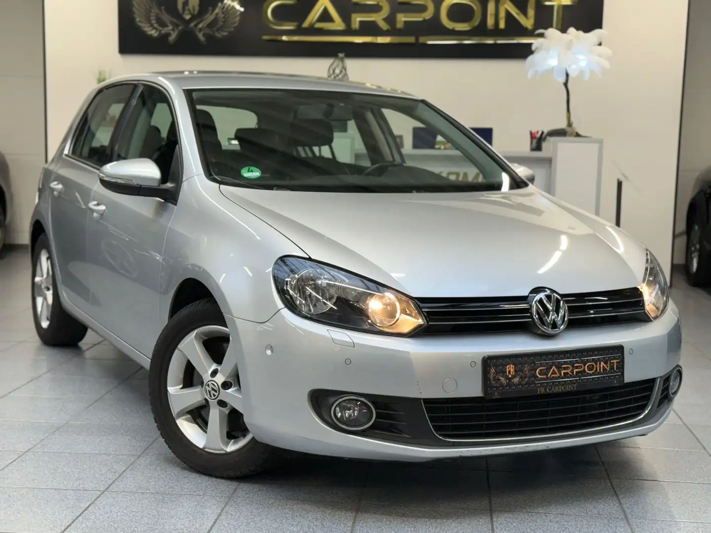 Volkswagen Golf VI 1.4 TSI Highline /Vollleder/PDC/SHZ/BT Zilver - 1