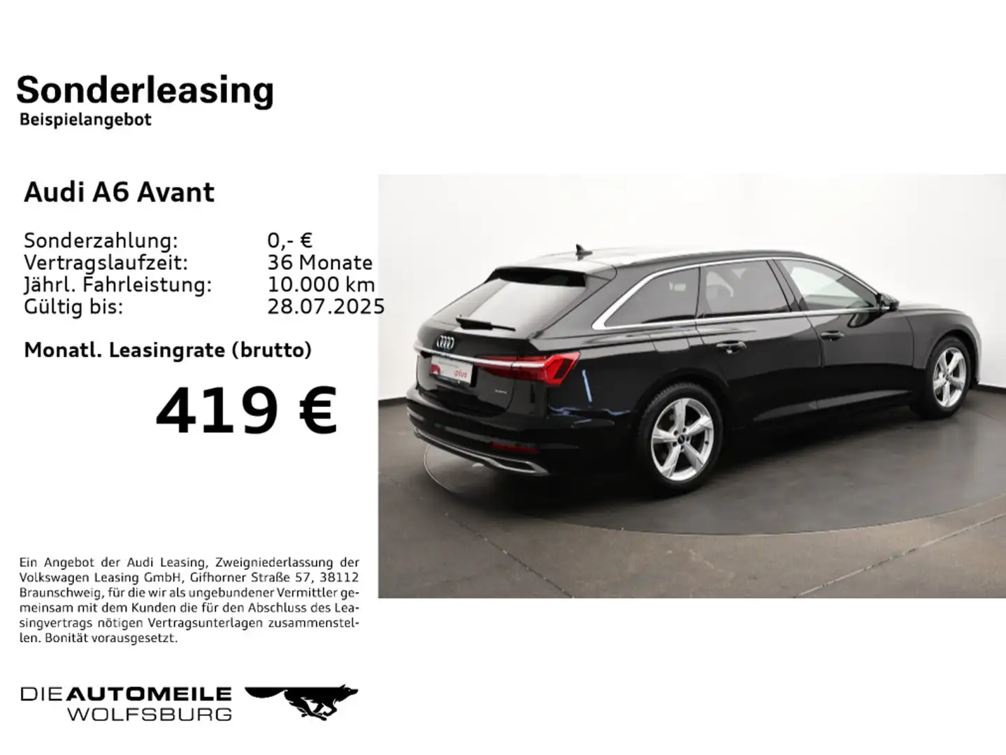 Audi A6 40 TDI quattro S tronic advanced Matrix Schwarz - 2