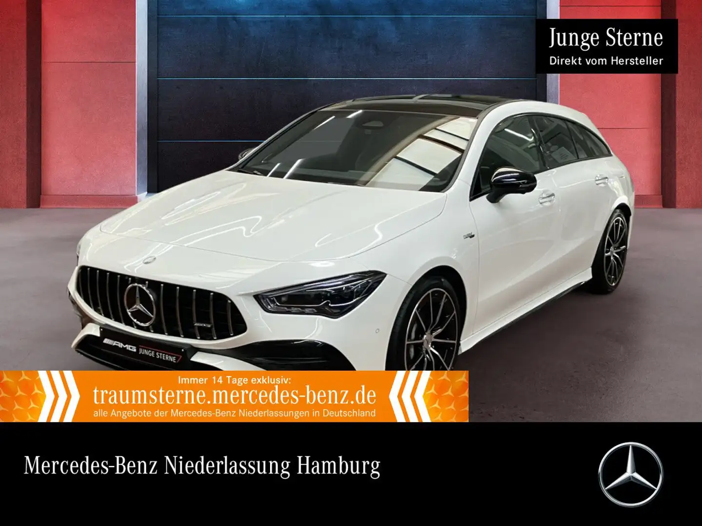 Mercedes-Benz CLA 35 AMG CLA 35 4M AMG+PANO+360°+MULTIBEAM+BURMESTER+TOTW Blanc - 1